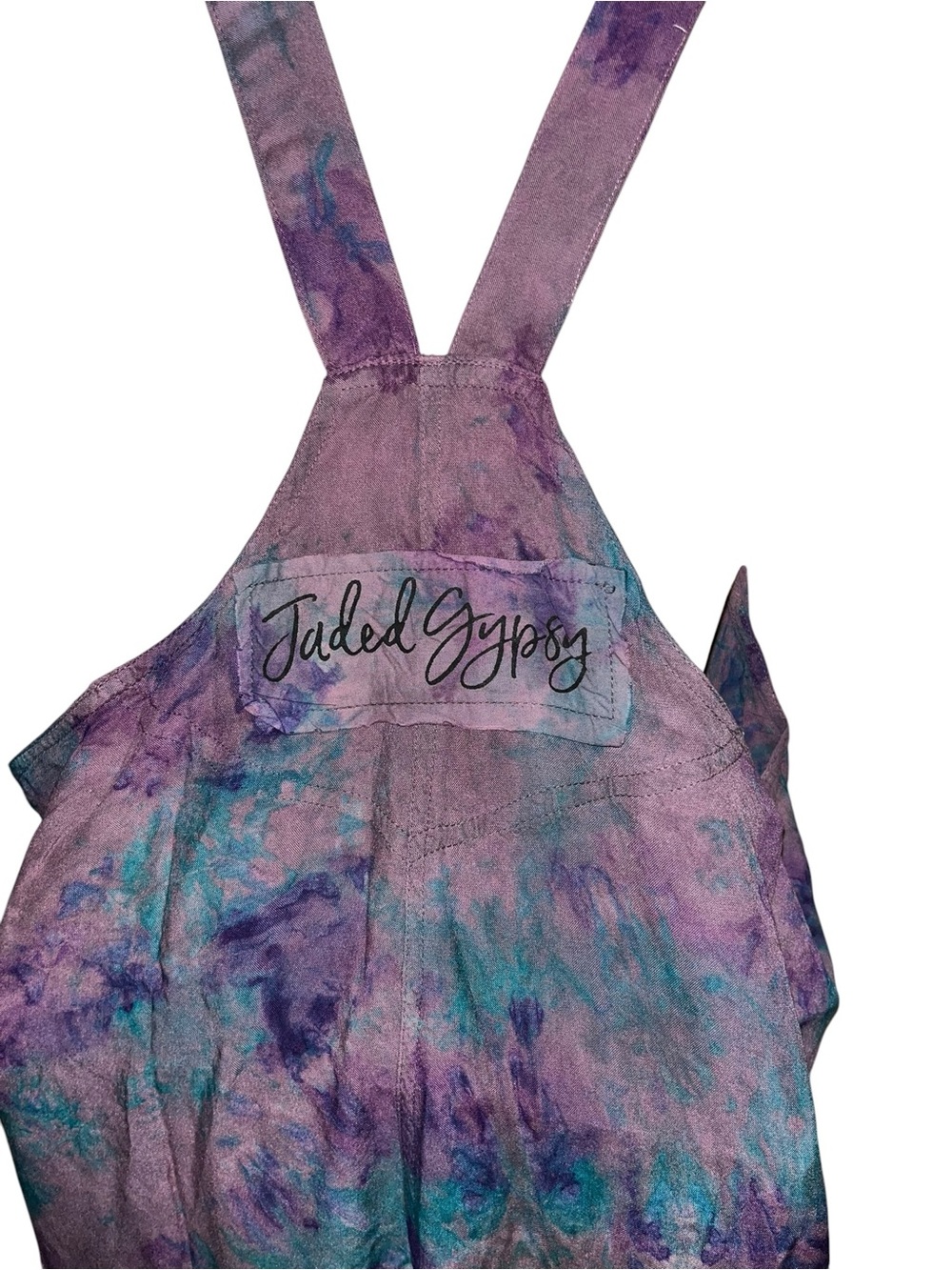 Jaded Gypsy L/XL Tie-Dye Wide-Leg Jumpsuit in Purple - Picture 8 of 10